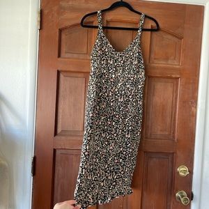 Vintage Floral Midi Dress